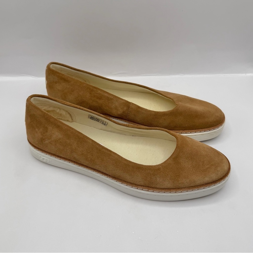 UGG Kammi Chestnut Suede Slip On Loafers Women's Size 8 US Brand New Never Worn